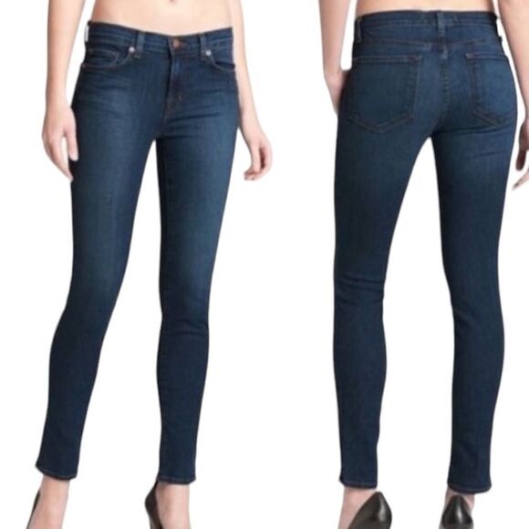 J Brand Denim - J. Brand skinny leg pure dark wash midrise jeans size 28